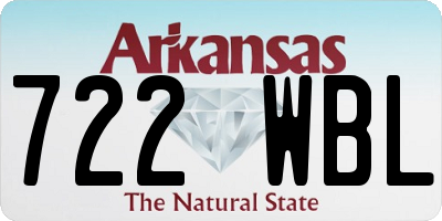 AR license plate 722WBL