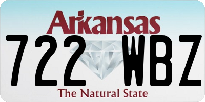 AR license plate 722WBZ