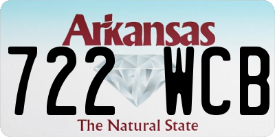 AR license plate 722WCB