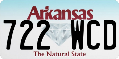 AR license plate 722WCD