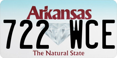 AR license plate 722WCE