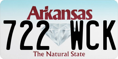 AR license plate 722WCK