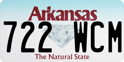 AR license plate 722WCM