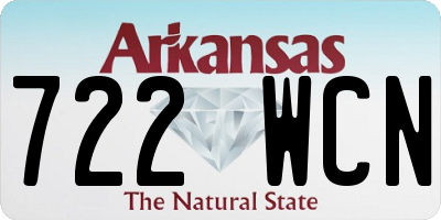 AR license plate 722WCN