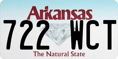 AR license plate 722WCT