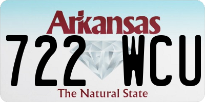 AR license plate 722WCU