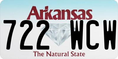 AR license plate 722WCW