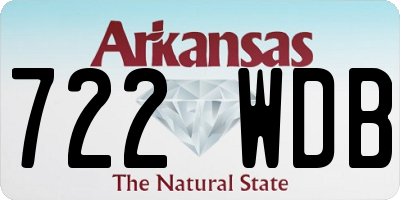AR license plate 722WDB