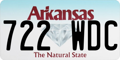 AR license plate 722WDC