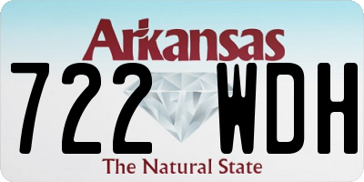 AR license plate 722WDH