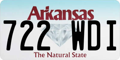 AR license plate 722WDI