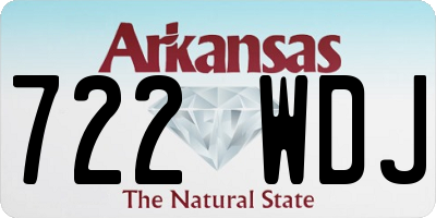 AR license plate 722WDJ