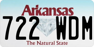 AR license plate 722WDM