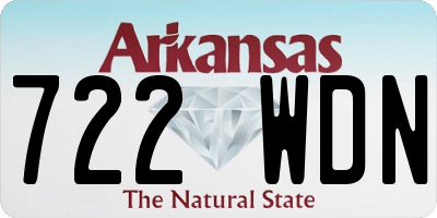 AR license plate 722WDN