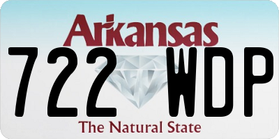 AR license plate 722WDP
