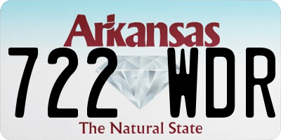 AR license plate 722WDR