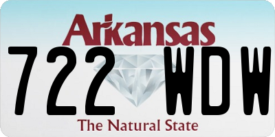 AR license plate 722WDW