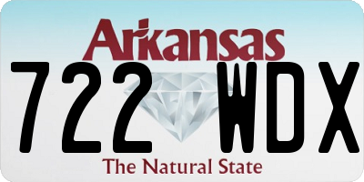AR license plate 722WDX
