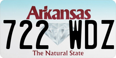 AR license plate 722WDZ