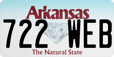 AR license plate 722WEB