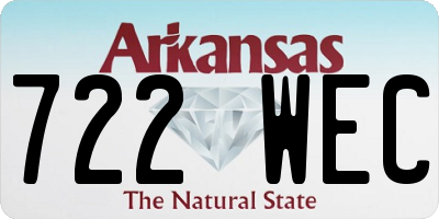 AR license plate 722WEC