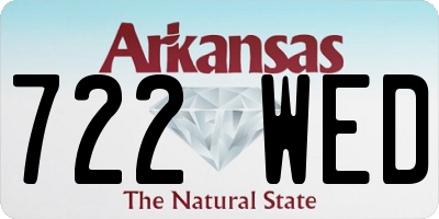 AR license plate 722WED