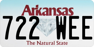 AR license plate 722WEE