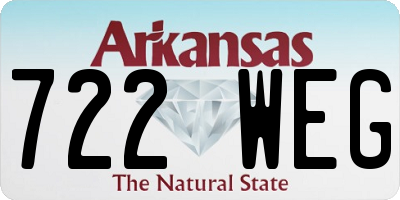 AR license plate 722WEG