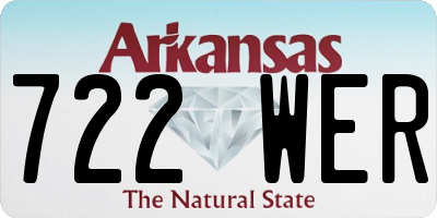 AR license plate 722WER