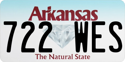 AR license plate 722WES