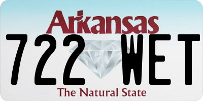 AR license plate 722WET