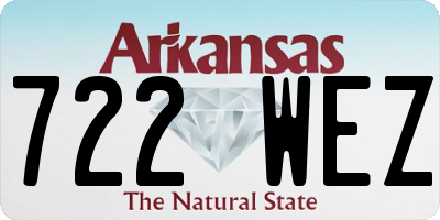 AR license plate 722WEZ