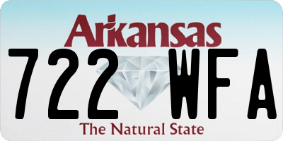 AR license plate 722WFA