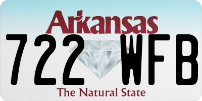 AR license plate 722WFB
