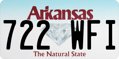 AR license plate 722WFI