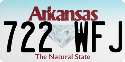AR license plate 722WFJ