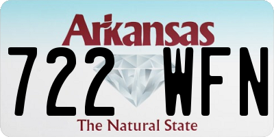 AR license plate 722WFN