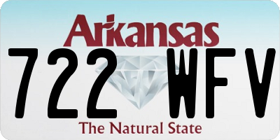 AR license plate 722WFV