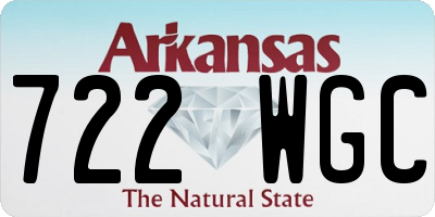 AR license plate 722WGC