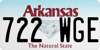 AR license plate 722WGE