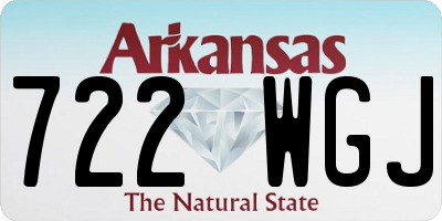 AR license plate 722WGJ
