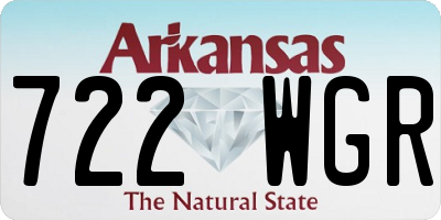 AR license plate 722WGR