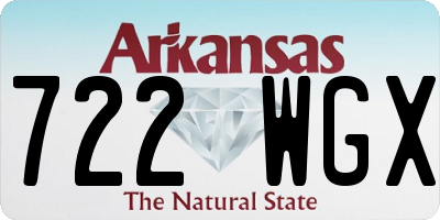 AR license plate 722WGX