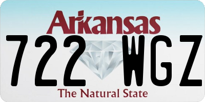 AR license plate 722WGZ