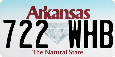 AR license plate 722WHB