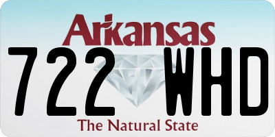 AR license plate 722WHD