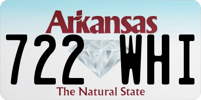 AR license plate 722WHI