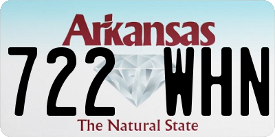 AR license plate 722WHN