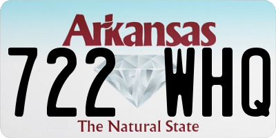 AR license plate 722WHQ
