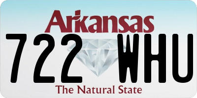 AR license plate 722WHU